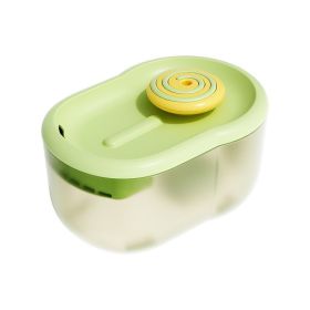 Pet water dispenser, intelligent pet water dispenser, automatic circulation filtration, cat live water machine, cross-border one piece shipping (colour: Lollipop water dispenser - green, Specifications: individual)